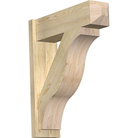 Ekena Millwork Funston Rough Sawn Craftsman Outlooker, Douglas Fir, 8"W x 28"D x 32"H OUT08X28X32FST04RDF